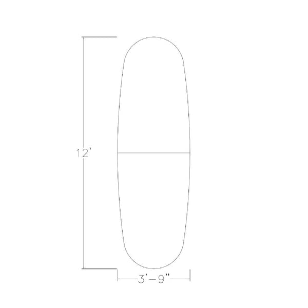 Skutchi Designs 45 in W, 144 in L, 29 in H, Engineered Wood Top, White - H-BOVL-46143PT-WC-EL