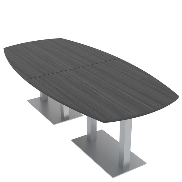 Skutchi Designs 45 in W, 96 in L, 29 in H, Engineered Wood Top, Grey - HAR-ABOT-46X92-DOU-ASIANNIGHT