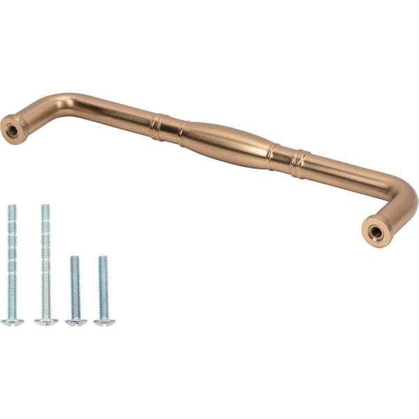 Designperfect 6-5/16'' Center-to-Center Handle Pull, Champagne Bronze/Gold, 10PK - DPA10R575CBZ