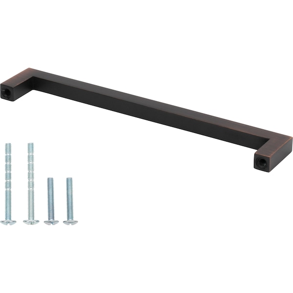 Designperfect 6-5/16'' Center-to-Center Handle Pull, Brushed Oil Rubbed Bronze - DPA-S355ORB