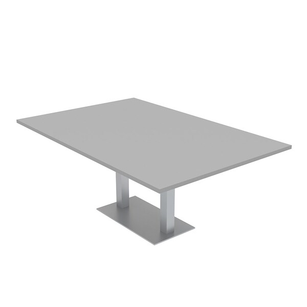 Skutchi Designs 47.25 in W, 84 in L, 29 in H, Engineered Wood Top, Grey - HAR-REC-48X84-DOU-01