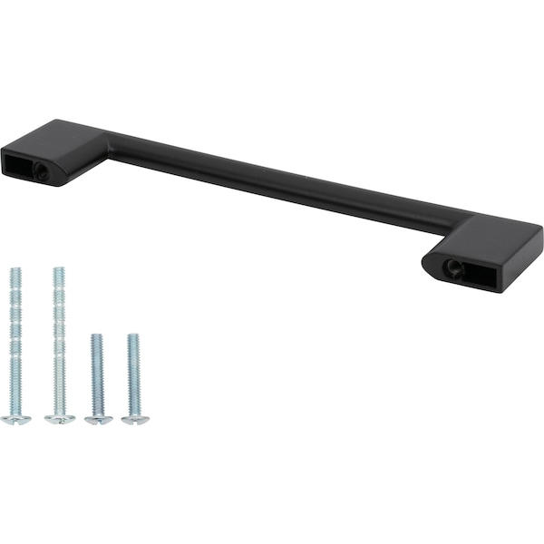 Designperfect 5-1/16'' Center-to-Center Handle Pull, Matte/Flat Black - DPA-S794BLK