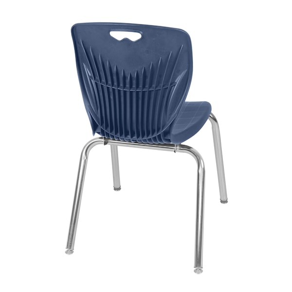 Regency Square Kee Mobile Adjustable Classroom Table W/ 4 Andy Chairs, 42 in W, 42 in L, Noble Oak - TB4242NOAPCGY40NV