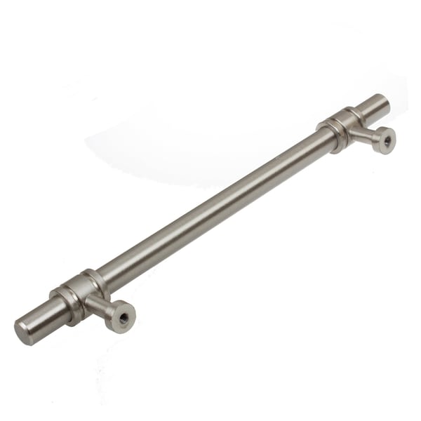 Gliderite Hardware 7-5/8 in. Center to Center Satin Nickel Barrel Ring Bar Pull - 4340-192-SN, 5PK - 4340-192-SN-5