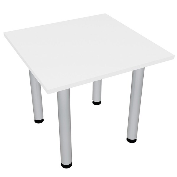 Skutchi Designs 34 in W, 34 in L, 29 in H, Engineered Wood Top, White - HAR-SQ-34-POST-XD09