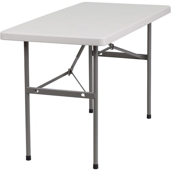 Atlas Commercial Products Titan Series 24W x 48L Granite White Plastic Folding Table - PFT23-2448