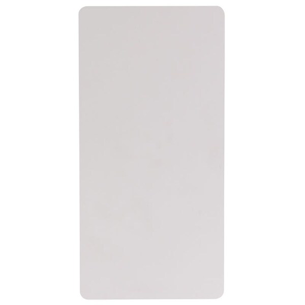 Atlas Commercial Products Titan Series 24W x 48L Granite White Plastic Folding Table - PFT23-2448