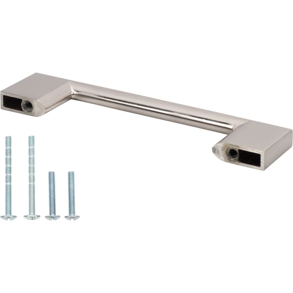 Designperfect 3-3/4'' Center-to-Center Square Cabinet Pull, Brushed Satin Nickel, 10PK - DPA10S793SNB
