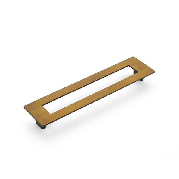 Schaub 192mm Center to Center Rectangular Finestrino Cabinet Pull Burnished Bronze Finish - 446-BRBZ
