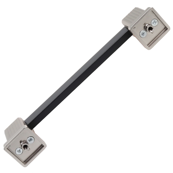 Gliderite Hardware 5 in. Center to Center Modern Embossed Matte Black Cabinet Pull - 52060-128-MB, 5PK - 52060-128-MB-5