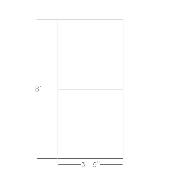 Skutchi Designs 45 in W, 96 in L, 29 in H, Engineered Wood Top, White - HAR-REC-48X95-T-XD09