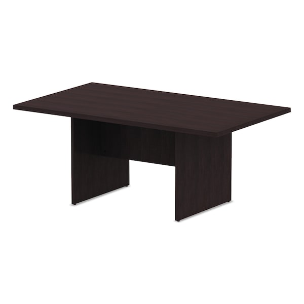 Alera Rectangle Conference Table, 70.78" W, 41.38" L, 29.5" H, Espresso Top, Woodgrain Laminate - ALEVA717242ES