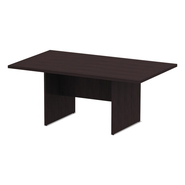 Alera Rectangle Conference Table, 70.78" W, 41.38" L, 29.5" H, Espresso Top, Woodgrain Laminate - ALEVA717242ES