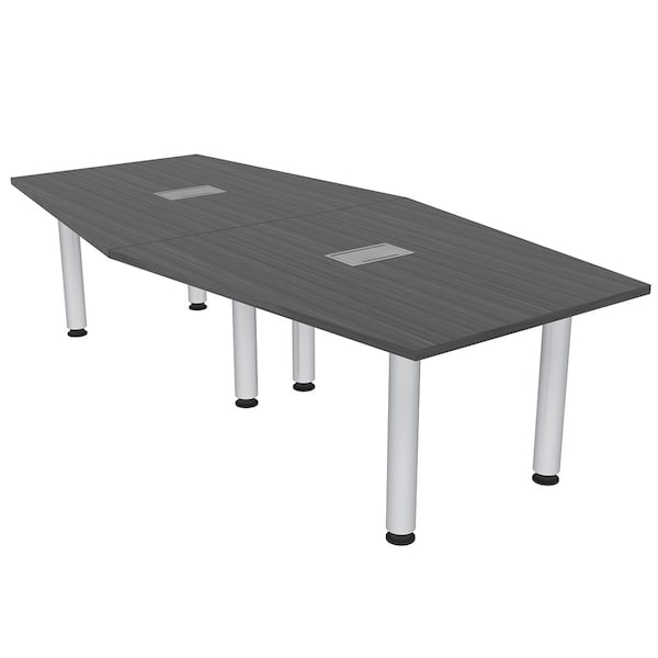Skutchi Designs 45 in W, 96 in L, 29 in H, Engineered Wood Top, Grey - H-HEXIR4693-PT-AN-EL