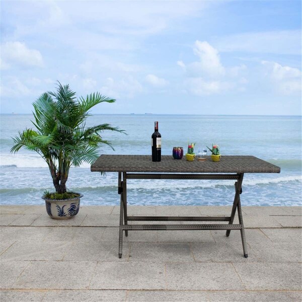 Safavieh Akita Folding Table, Grey - PAT7503B