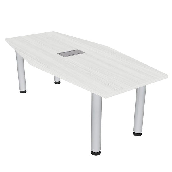 Skutchi Designs 33.5 in W, 69.5 in L, 29 in H, Engineered Wood Top, White - H-HEXIR-3470PT-WC-EL