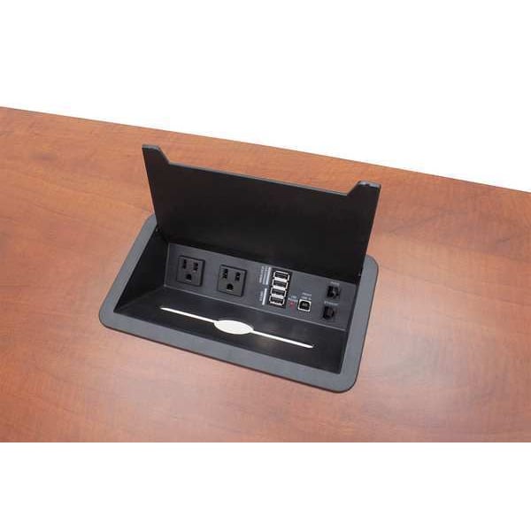 Regency Race Track Legacy Modular Conference Tables, 264 W, 52 L, 29 H, Wood Top, Mahogany - LCTRT26452MH