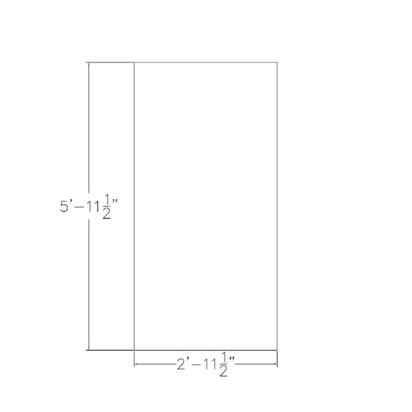Skutchi Designs 35.5 in W, 71.5 in L, 29 in H, Engineered Wood Top, Grey - HAR-REC-36X72-PT-01