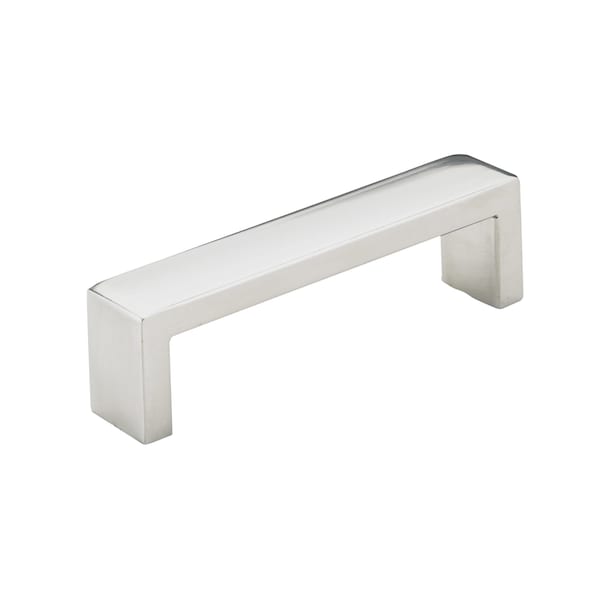 Richelieu 3 3/4 in (96 mm) Center-to-Center Polished Stainless Steel Contemporary Cabinet Pull - BP754496171