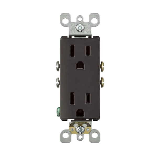 Leviton OUTLET BROWN 5-15R 125V - 05325-00S