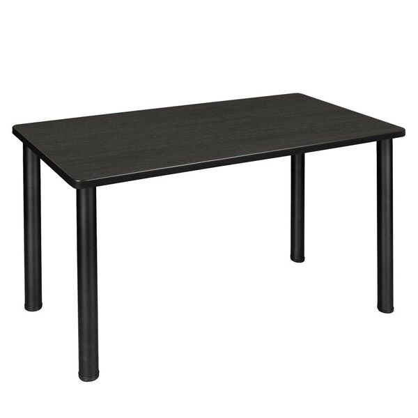 Regency Kee Training Tables, 42 W, 24 L, 29 H, Wood, Metal Top, Ash Grey - MT4224AGBPBK