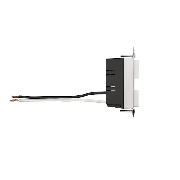Tresco Lighting Tresco 120VAC 20A Swidget Outlet, wo Insert, White - L-R1020SWA-1