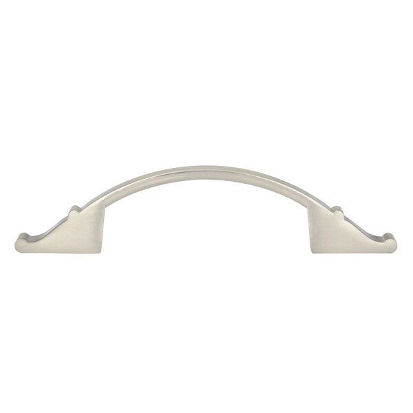 Richelieu 3 in or 3 3/4 in (76 mm or 96 mm) Center-to-Center Brushed Nickel Traditional Cabinet Pull - BP260676195