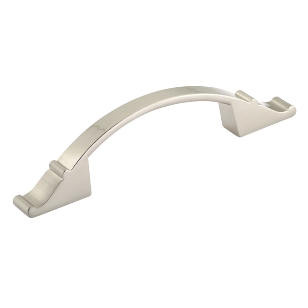 Richelieu 3 in or 3 3/4 in (76 mm or 96 mm) Center-to-Center Brushed Nickel Traditional Cabinet Pull - BP260676195