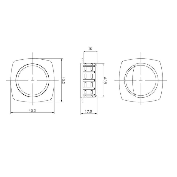 Richelieu 1 25/32 in (46 mm) Length Brushed Chrome Contemporary Drawer Recessed Pull - BP69175