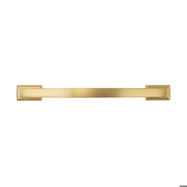 Hickory Hardware Dover Collection Pull 6-5/16 Inch 160mm Center to Center Brushed Golden Brass Finish - H078773BGB