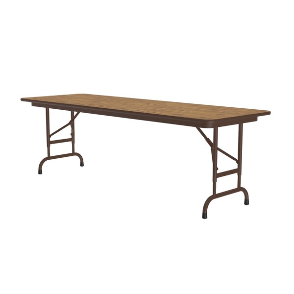Correll CFA Adjustable TFL Folding Tables 24x60 Medium Oak - CFA2460TF-06