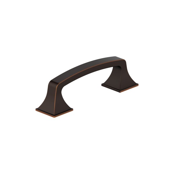 Amerock Ville 3 inch 76mm Center-to-Center Oil-Rubbed Bronze Cabinet Pull - BP36778ORB