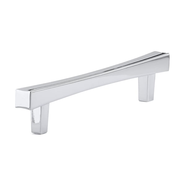 Richelieu 5-1/16 in. (128 mm) Center-to-Center Chrome Transitional Drawer Pull - BP7227128140