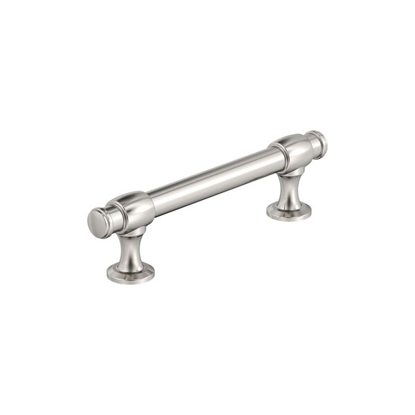 Amerock Winsome 3-3/4 inch 96mm Center-to-Center Polished Nickel Cabinet Pull - BP36766PN