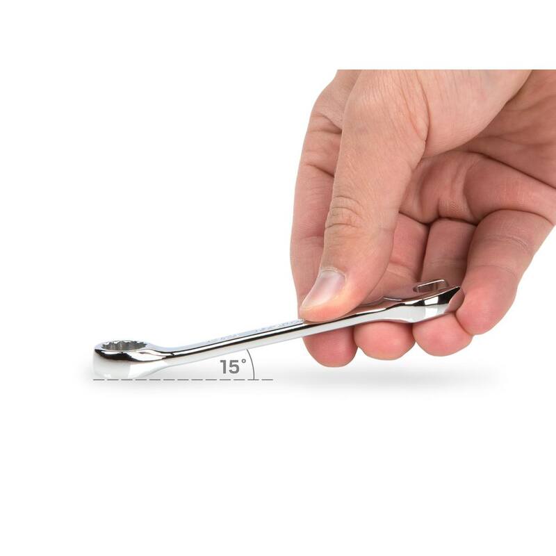 TEKTON 7/16 in. Stubby Combination Wrench - 18046