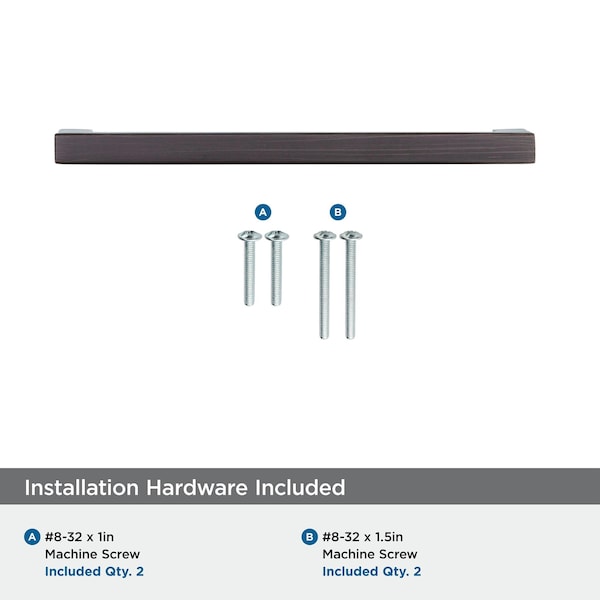 Amerock Monument 5-1/16 inch 128mm Center-to-Center Oil Rubbed Bronze Cabinet Pull - 2000850