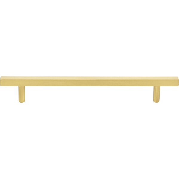 Jeffrey Alexander 160 mm Center-to-Center Brushed Gold Square Dominique Cabinet Bar Pull - 845-160BG