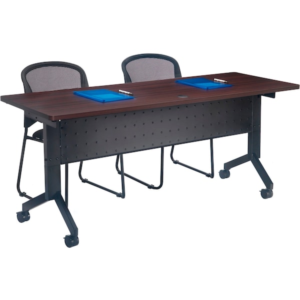 Interion By Global Industrial Flip-Top Table, 24 in W, 48 in L, 29-1/2 in H - 695123WN