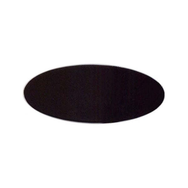 Made-To-Order Black Leather 17x14 Oval Conference Table Pad - MA59857