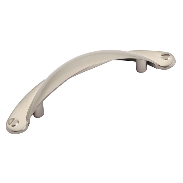 Richelieu 2-1/2 in. (64 mm) Center-to-Center Brushed Nickel Traditional Cup Pull - BP30342195