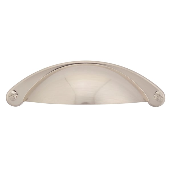 Richelieu 2-1/2 in. (64 mm) Center-to-Center Brushed Nickel Traditional Cup Pull - BP30342195