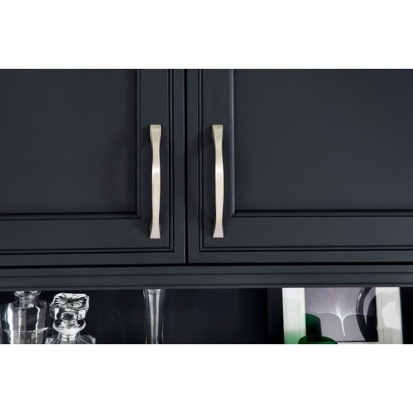 Jeffrey Alexander 96 mm Center-to-Center Brushed Pewter Flared Philip Cabinet Pull - 767-96BNBDL