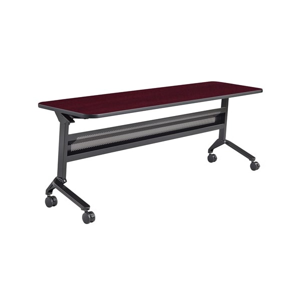 Safco Rectangle Flip-N-Go 24 x 72" Rectangular Training, 72 W, 24 L, 29 H, Laminate Top Top - LF2472TSRMH