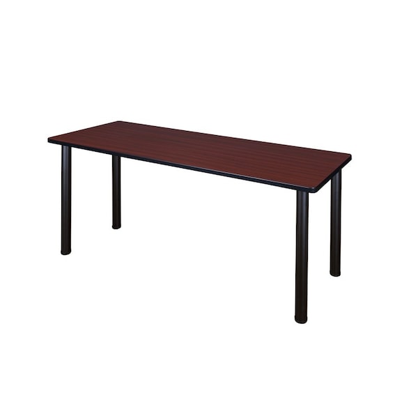 Kee Regency Kee 60 x 24 in. Training Seminar Table- Mahogany Top, Black Legs - MT6024MHBPBK