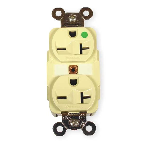 Hubbell 20A Duplex Receptacle 250VAC 6-20R IV - HBL8400I
