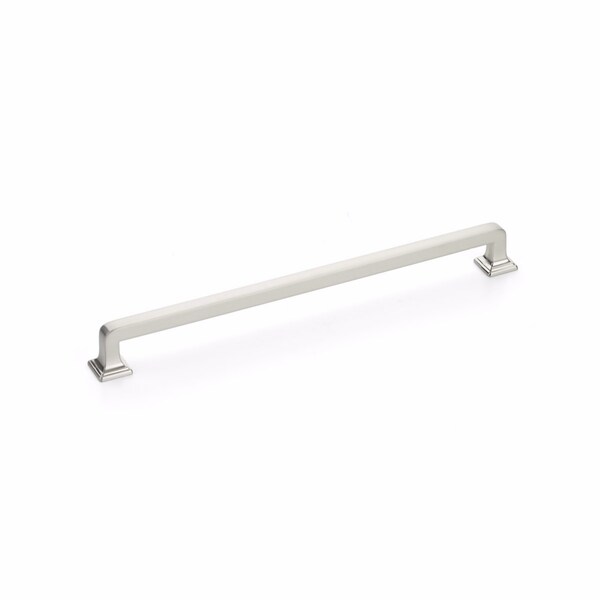 Schaub 10in Center to Center Menlo Park Cabinet Pull Brushed Nickel Finish - 524-BN