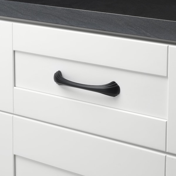 Gliderite Hardware 4-9/16 in. Center to Center Matte Black Classic Cabinet Pull - 4048-MB, 25PK - 4048-MB-25