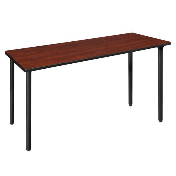 Regency Kee Folding Tables, 66 W, 24 L, 29 H, Wood, Metal Top, Cherry - MTF6624CHBK