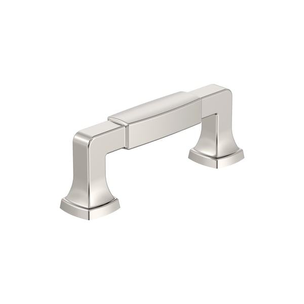 Amerock Stature 3 inch 76mm Center-to-Center Polished Nickel Cabinet Pull - BP36891PN