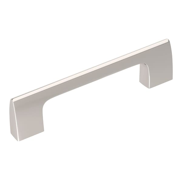 Amerock Riva 3-3/4 in 96 mm Center-to-Center Polished Nickel Cabinet Pull - BP55365PN